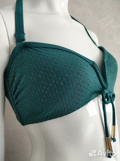44-46 Купальный лиф новый тёмно-бирюзовый Англия