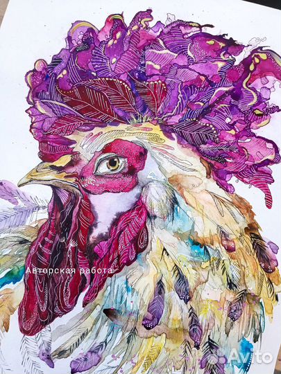 Интерьерная картина А3 Акварель