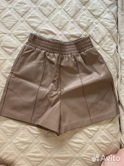 Шорты женские кожаные