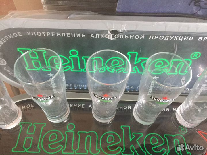 Бокалы Heineken с Led подсветкой