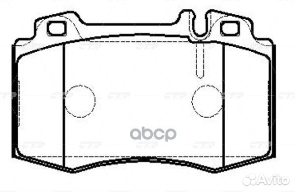 Колодки тормозные перед mercedes ML163 98-03/W2