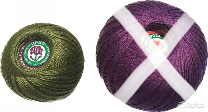 Нитки ирис 1 шт, новые