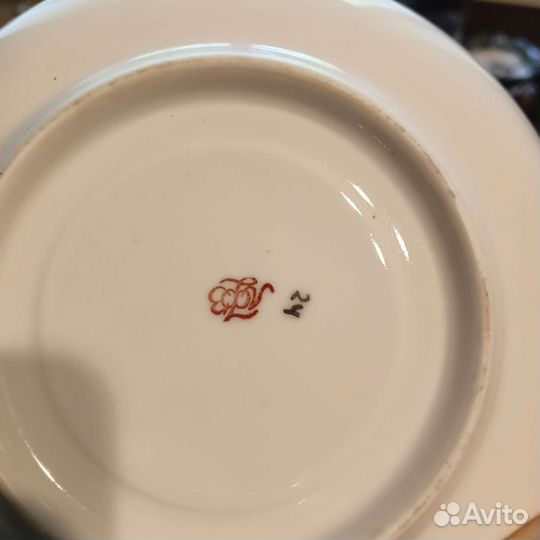 Фарфор блюдца масленка лфз икорница внр