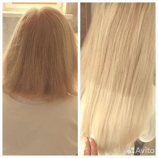 Наращивание волос на дому