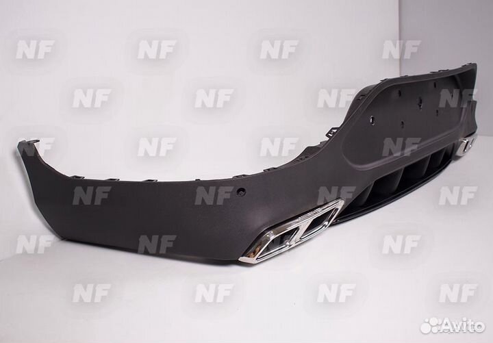 Диффузор насадки 63s AMG Mercedes GLC Coupe