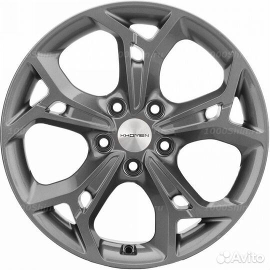Диск 7*17 5*114,3 ET37 66,5 Khomen Wheels KHW1702 Gray (Jolion)