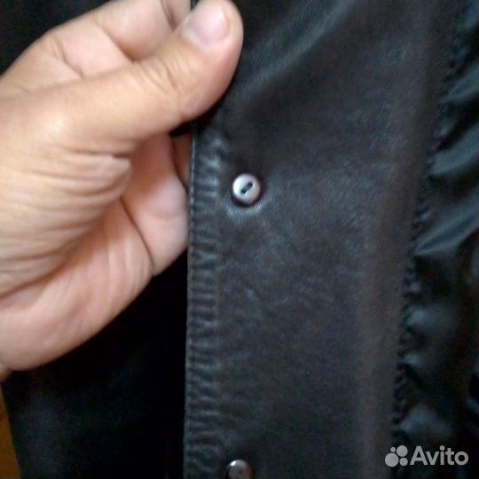Кожаный пиджак мужской 50 52