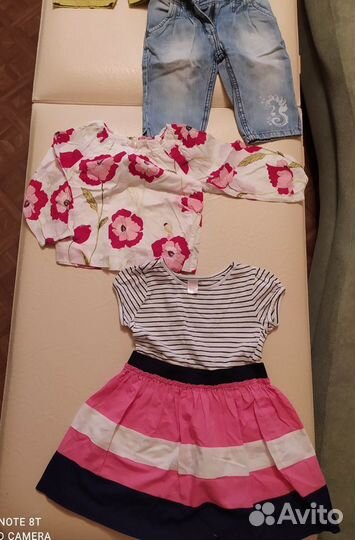 Пакет летних вещей на девочку на рост 92-104