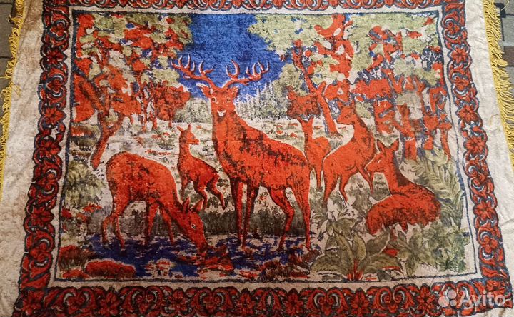 Покрывало плюшевое СССР