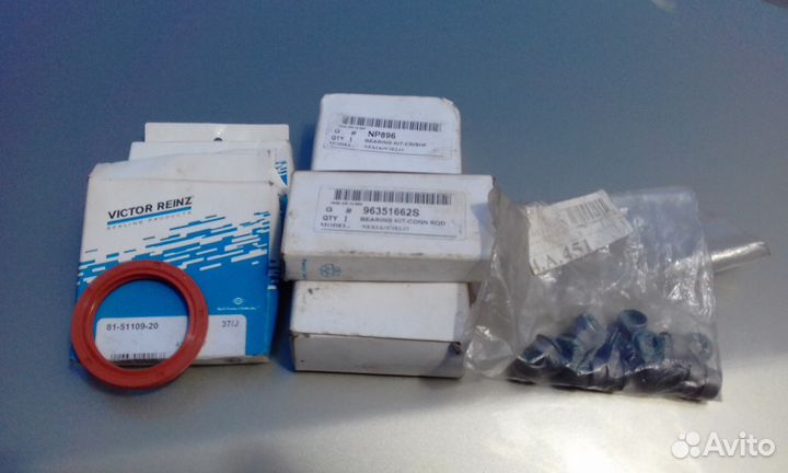 Вкладышы,сальники, колпачки