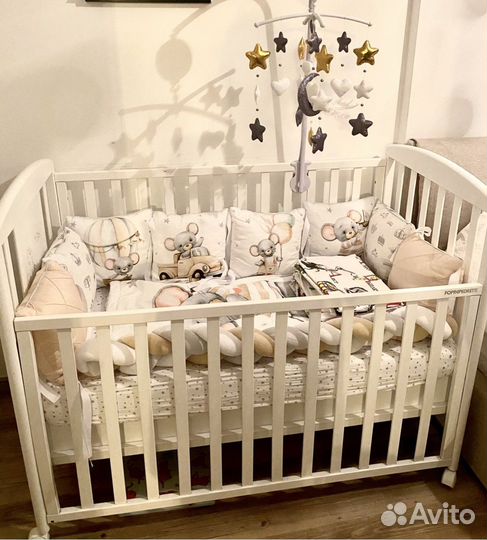 Детская кроватка Итальянская с матрасом