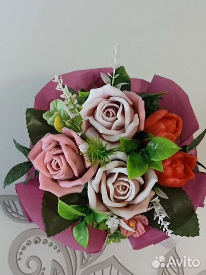 Букет цветов из мыла