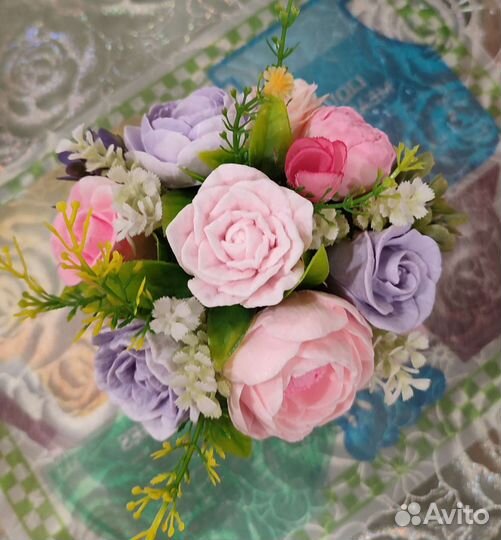 Букет цветов из мыла