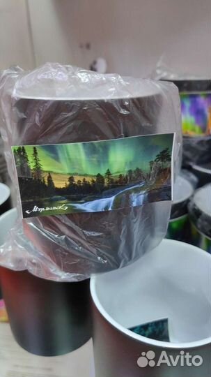 Кружка хамелеон - черная матовая