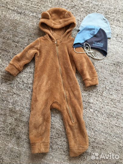 Плюшевый комбинезон+ шапки в подарок