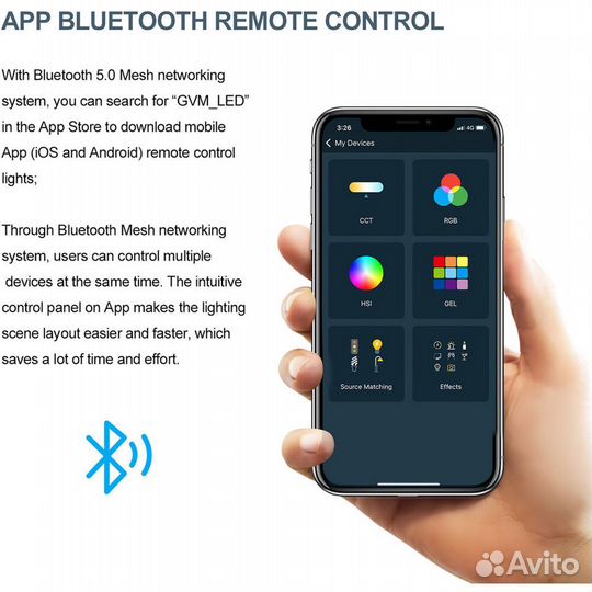 Видеосвет GVM ST300R 300Вт двухголовый Bi-Color