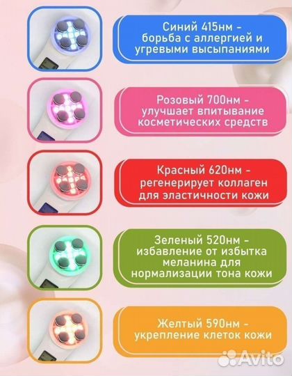 Косметический аппарат, массажер RF EMS лифтинг Нов