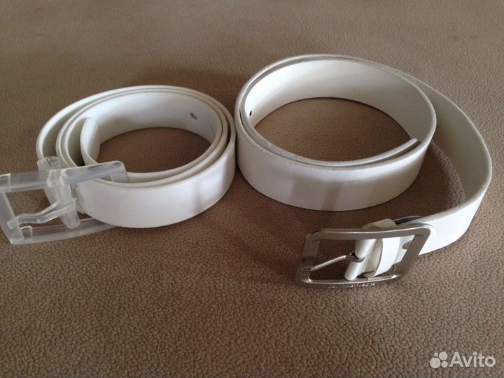 Новый белый ремень мужской/женский