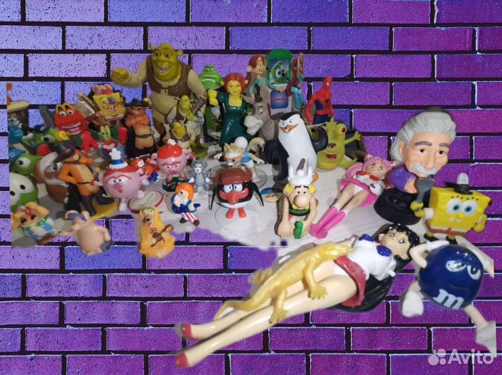 Фигурки из Макдональдса, бургер кинг, киндера и др