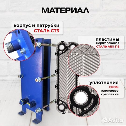 Теплообменник SN04-20 для отопления 200 м2 20кВт