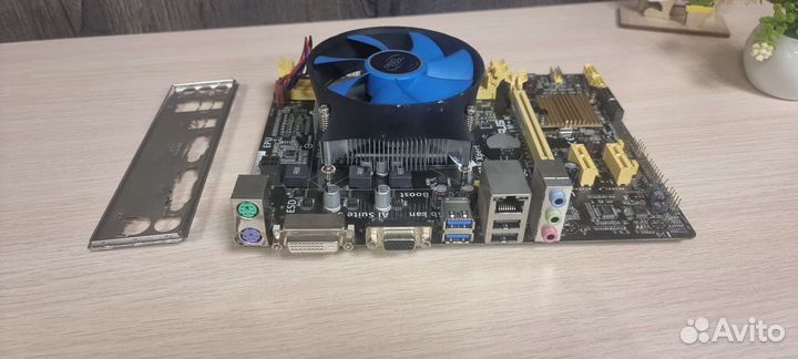 Материнская плата asus h81m-k(1150) с i3-4130