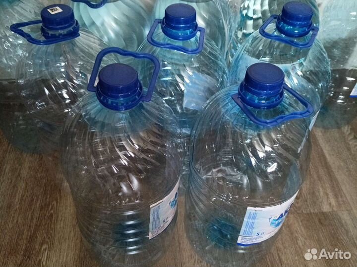 Пэт бутылки 5 литров из-под воды