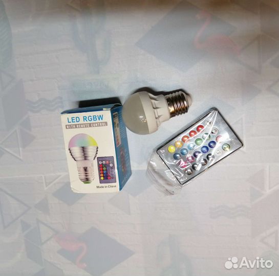 Лампа светодиодная цветная