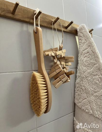 Вешалка настенная деревянная манго HM home