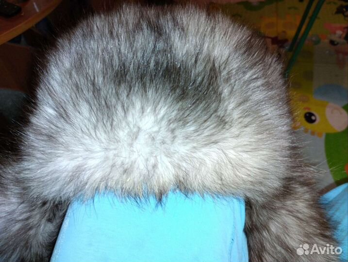Шапка ушанка песец новая