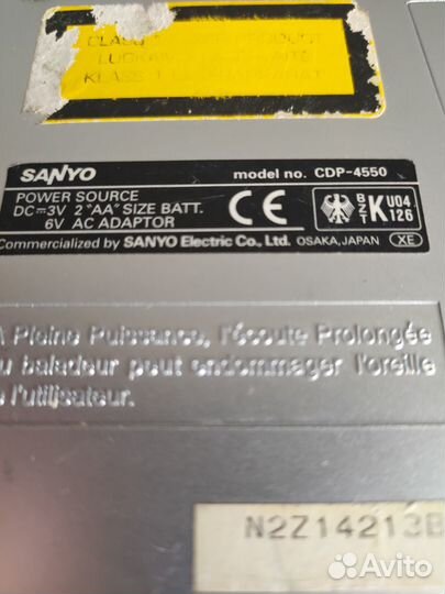 Cd плеер sanyo