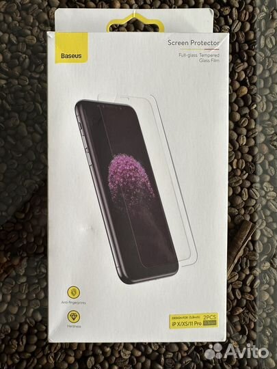 Защитное стекло новое Baseus iPhone X, XS, 11 Pro