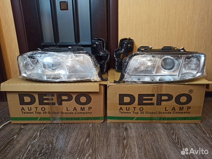 Передние фары на Audi A6 C5