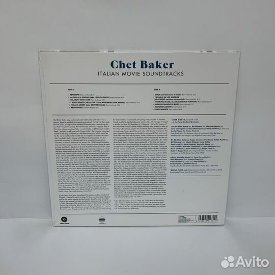 Chet Baker - Italian movie soundtrack LP vinyl