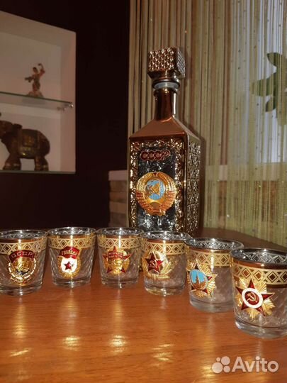 Графин с рюмками СССР