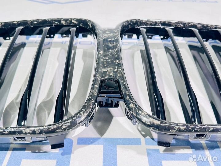 Решетка радиатора BMW X5 G05 кованый сухой карбон