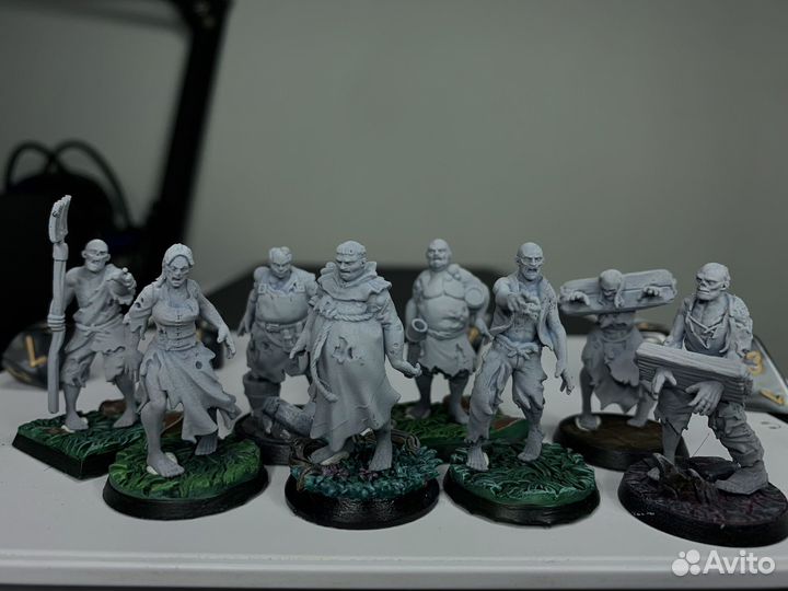 3Д печать миниатюр DnD, Warhammer, Зомбицид