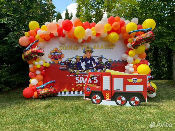 Фотозона пожарный Сэм