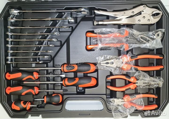 Набор инструментов для авто в чемодане 86 шт