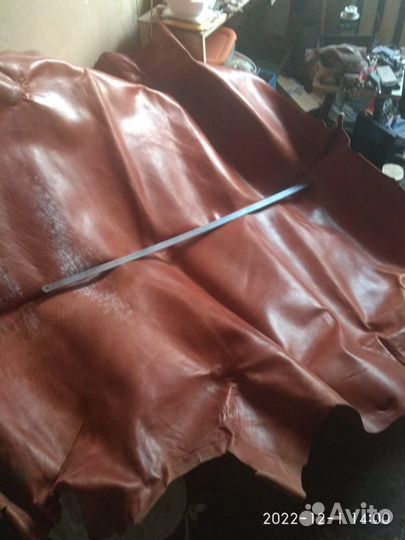 Полотно кожа Шкура быка, кожа хром ял