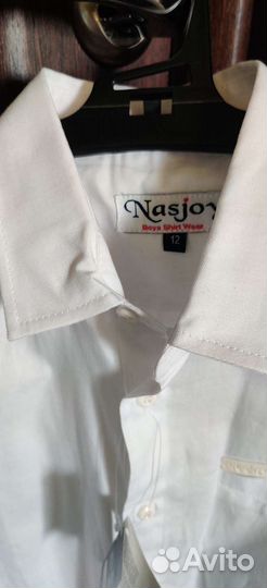 Рубашка белая, школьная, 158