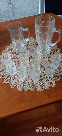 Хрустальные рюмки СССР, кружки для пива