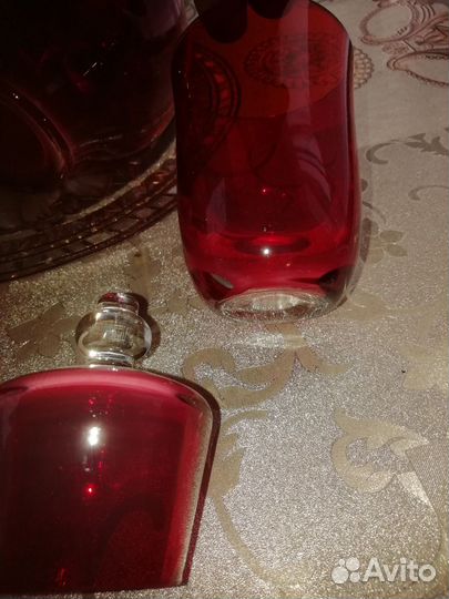 Графин красный СССР. Рубиновое стекло