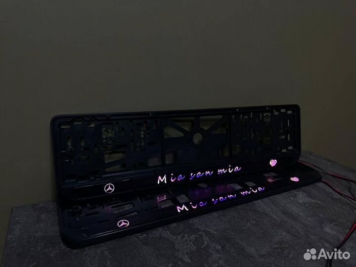 Номерная рамка с вашим логотипом