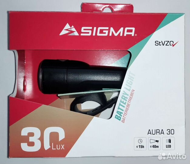 Велофара Sigma Aura 30