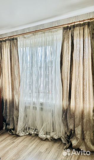 Комплект шторы и тюль бу