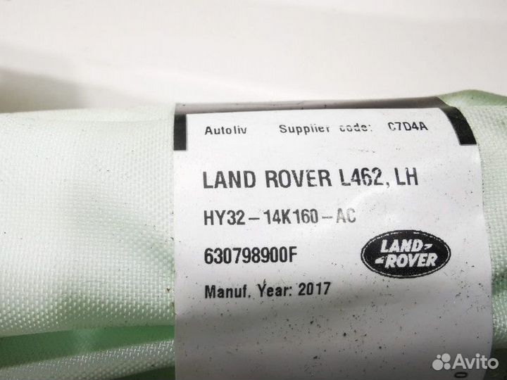 Подушка безопасности боковая (шторка) левая