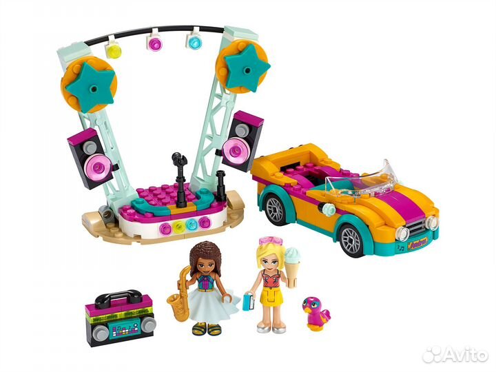 Новый Lego Friends 41390 Машина со сценой Андреа