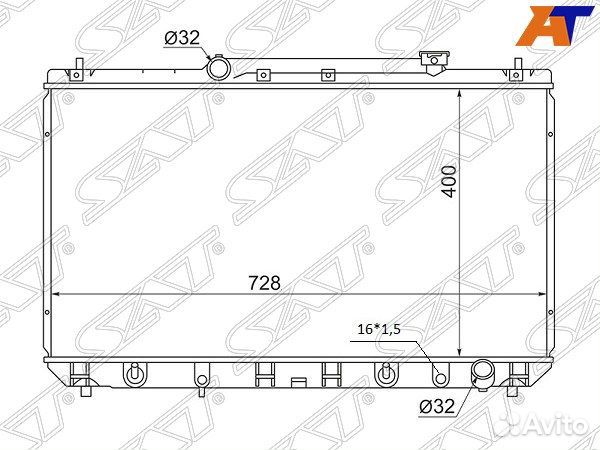 Радиатор toyota camry USA