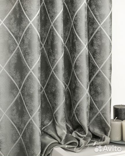 Комплект портьер жаккард Леман шторы занавески