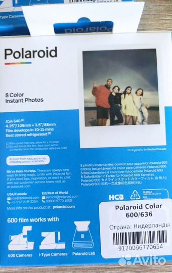 Картридж, пленка, кассеты для полароид polaroid